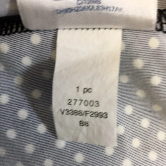 Land's End Swim Top Womens 6 Blue White Polka Dot Halter Tankini Swimwear - Picture 8 of 9